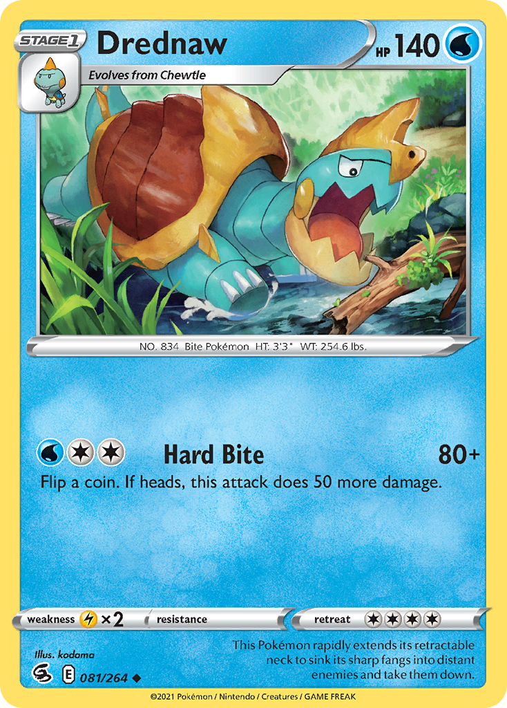 Drednaw 81/264 Uncommon | Fusion Strike | Pokemon Card