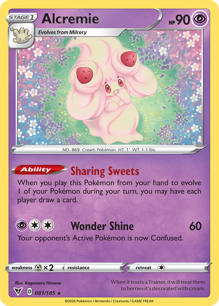 Alcremie 81/185 Rare | Vivid Voltage | Pokemon Card