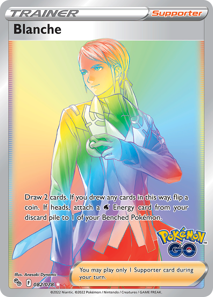 Blanche 82/78 Rare Rainbow | Pokémon GO | Pokemon Card
