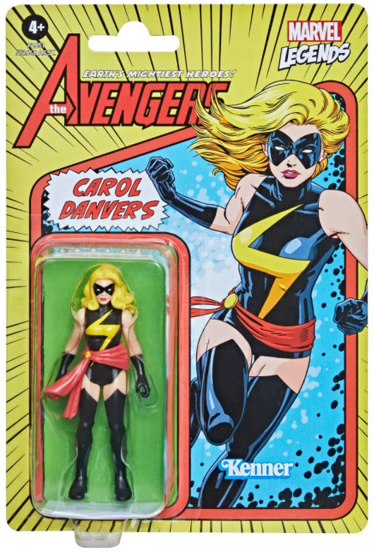 Carol Danvers | Marvel 3.75” Legends Retro Collection | Hasbro Action Figure