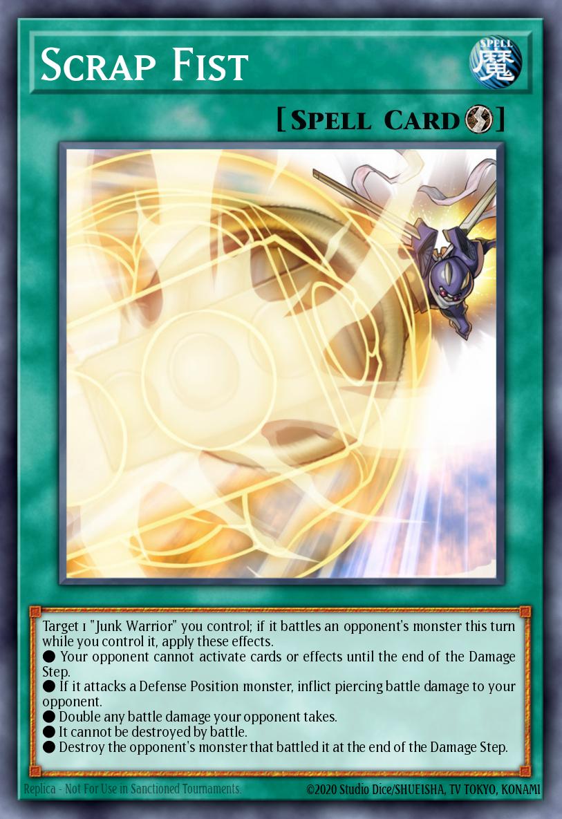 yugioh spell cards that inflict damage to your opponent Scrap Fist - SDSE-EN024 Super Rare