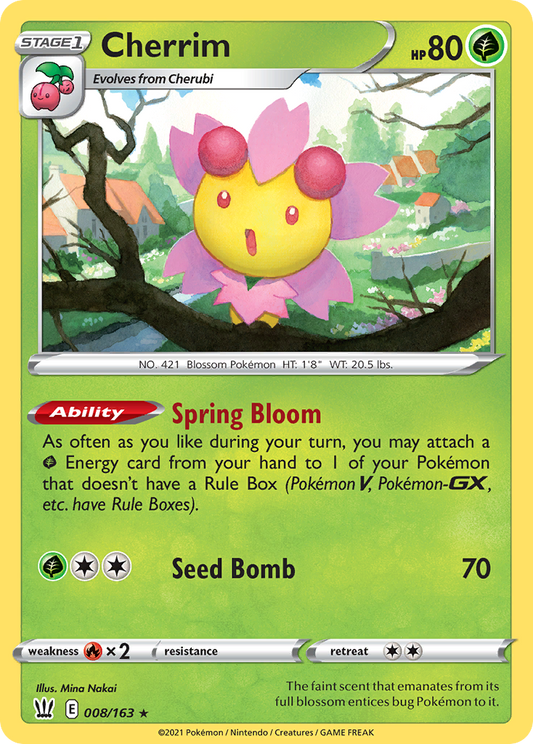 Cherrim 8/163 Rare Holo | Battle Styles | Pokemon Card