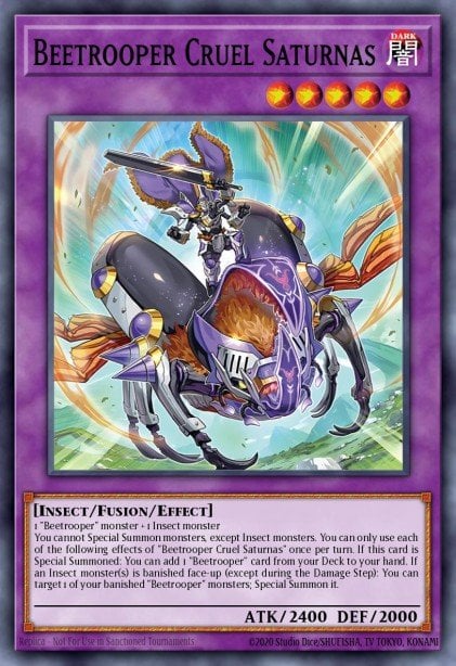 Beetrooper Cruel Saturnas - CYAC-EN037 Super Rare