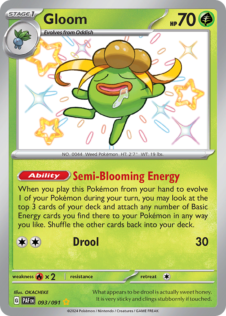 Gloom 93/91 Shiny Rare | Paldean Fates | Pokemon Card