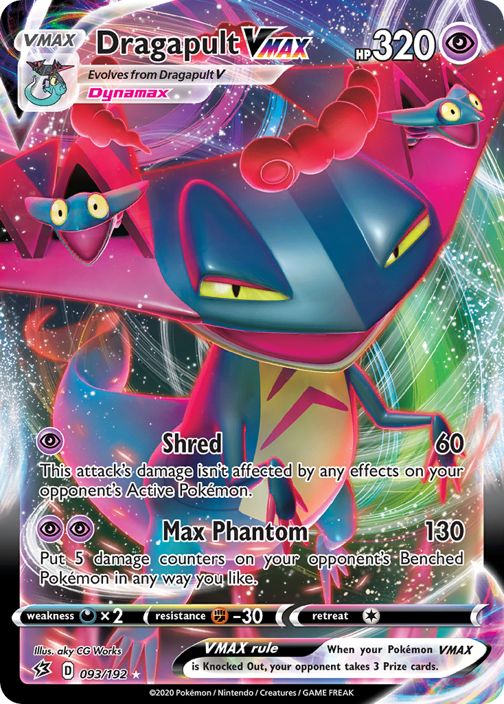 Dragapult VMAX 93/192 Rare Holo VMAX | Rebel Clash | Pokemon Card