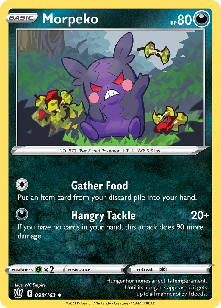 Morpeko 98/163 Uncommon | Battle Styles | Pokemon Card