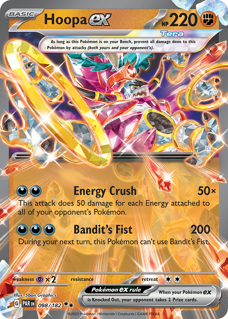 Hoopa ex 98/182 Double Rare | Paradox Rift | Pokemon Card