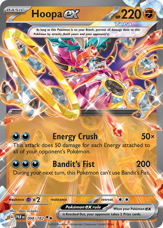 Hoopa ex 98/182 Double Rare | Paradox Rift | Pokemon Card