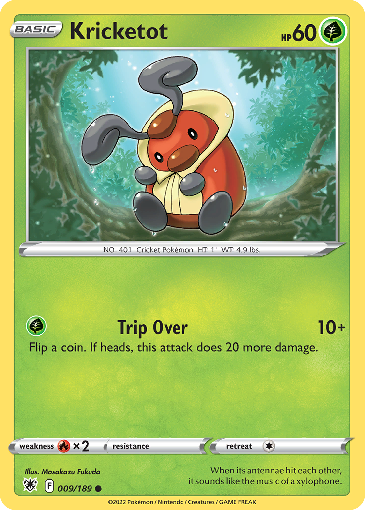 Kricketot 9/189 Common | Astral Radiance | Pokemon Card