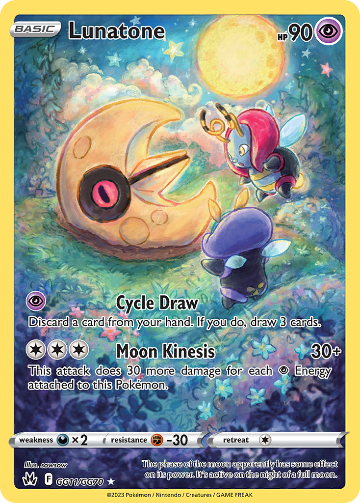 pokemon card gg Buy Lunatone GG11/70 Trainer Gallery Rare Holo