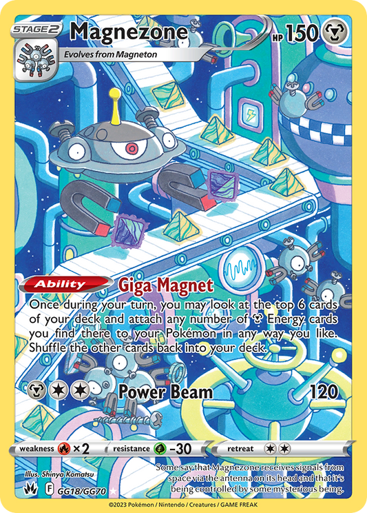 Magnezone GG18/70 Trainer Gallery Rare Holo | Crown Zenith Galarian Gallery | Pokemon Card