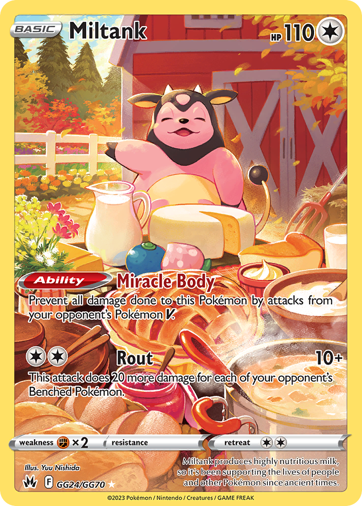Miltank GG24/70 Trainer Gallery Rare Holo | Crown Zenith Galarian Gallery | Pokemon Card