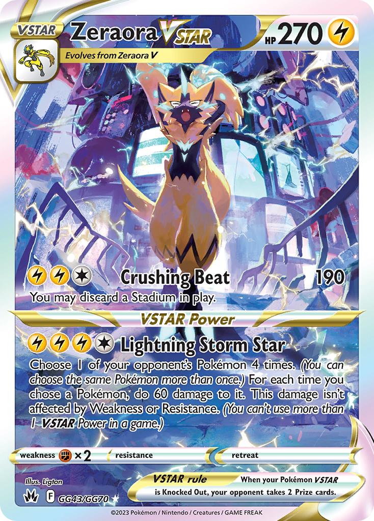Buy Zeraora VSTAR GG43/70 Rare Holo VSTAR