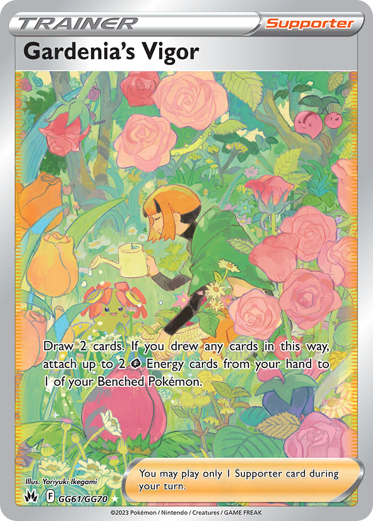 Gardenia's Vigor GG61/70 Rare Ultra | Crown Zenith Galarian Gallery | Pokemon Card