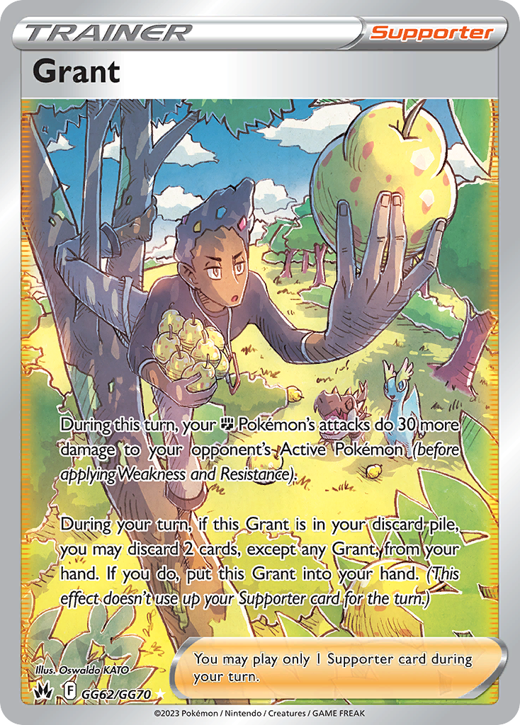 Grant GG62/70 Rare Ultra | Crown Zenith Galarian Gallery | Pokemon Card