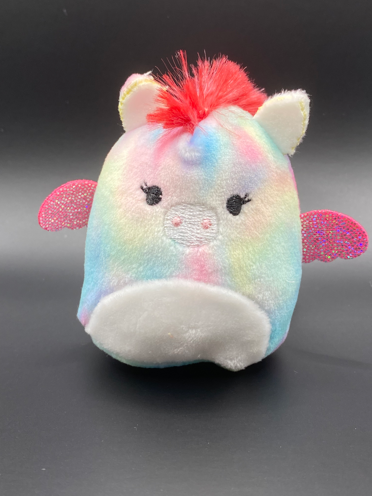 Rainbow Pegasus Unicorn Red Wings PegaCorn ~ 2" Individual Squishville by Squishmallows