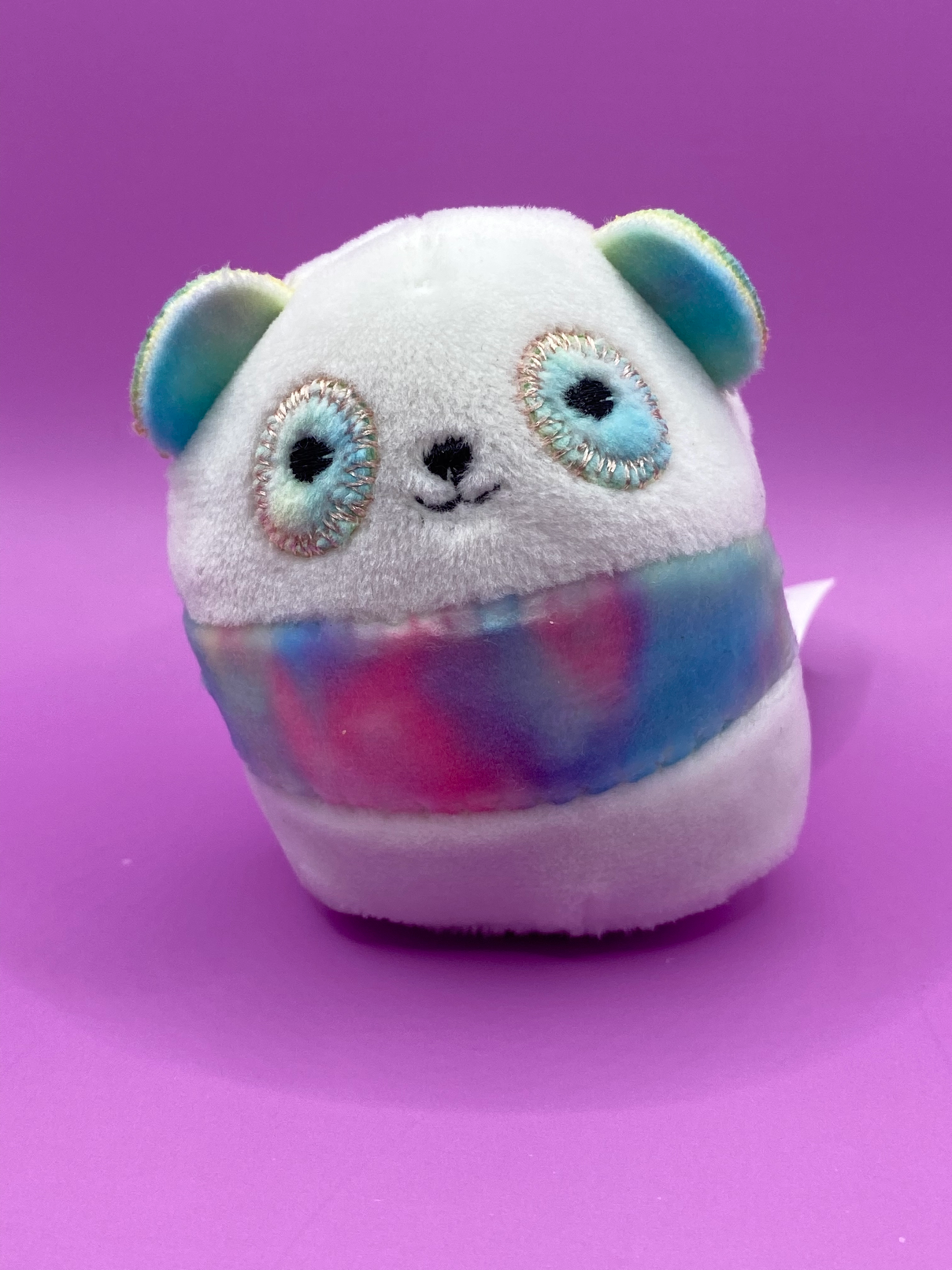 White and Rainbow Panda ~ 2" Individual Squishville by Squishmallows