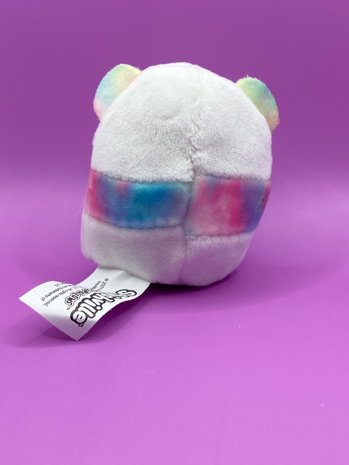 White and Rainbow Panda ~ 2" Individual Squishville by Squishmallows