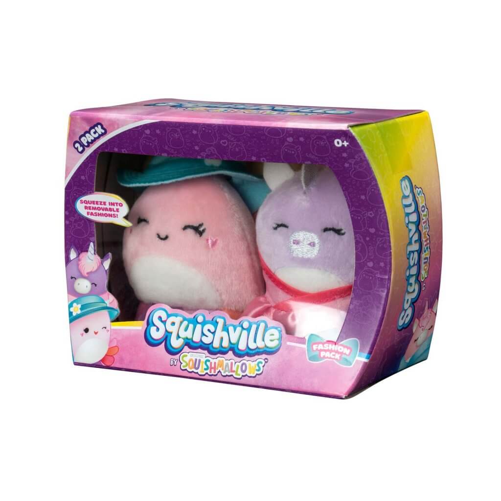 Jeanne and Ponderosa ~ Mini Fashion 2 Pack Squishville Plush