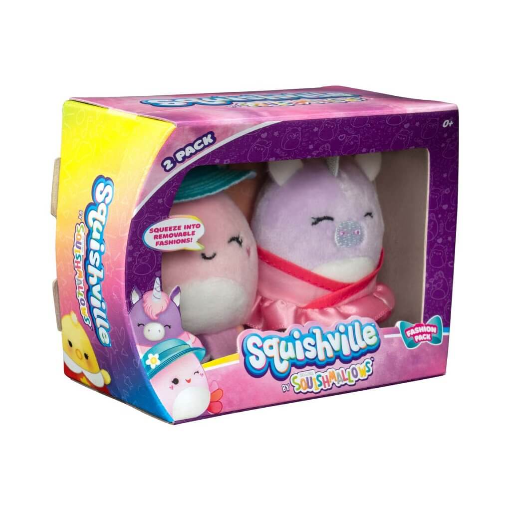Jeanne and Ponderosa ~ Mini Fashion 2 Pack Squishville Plush