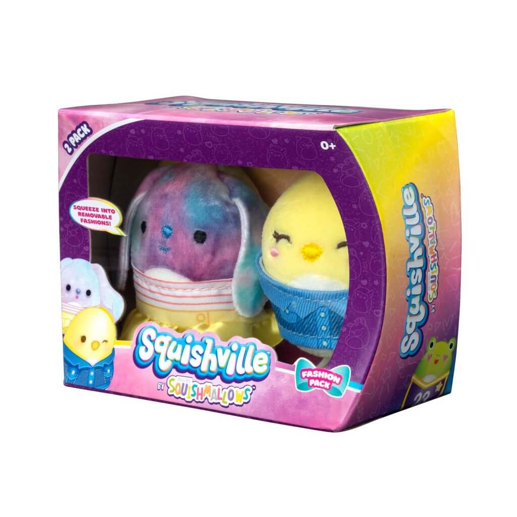 Ryder and Chuck ~ Mini Fashion 2 Pack Squishville Plush