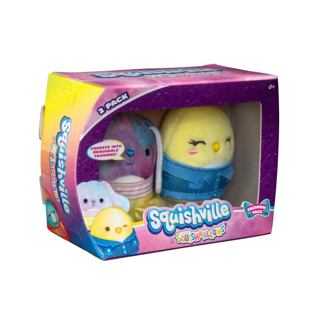 Ryder and Chuck ~ Mini Fashion 2 Pack Squishville Plush