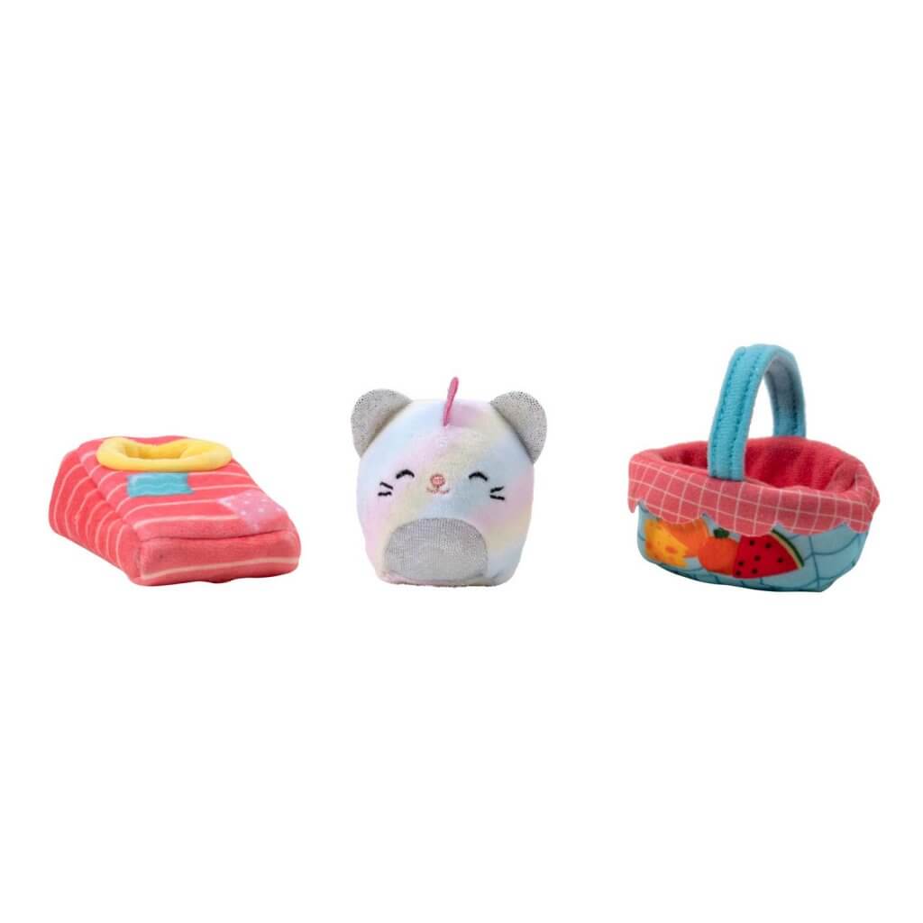 Picnic Set Caticorn ~ Mini Squishville Plush Accessory Set