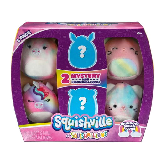 Rainbow Dream ~ Mini 6 Pack Squishville Plush ~ IN STOCK!