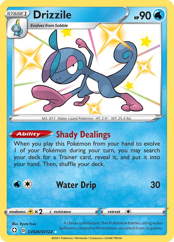 Drizzile SV026/122 Rare Shiny | Shining Fates Shiny Vault | Pokemon Card