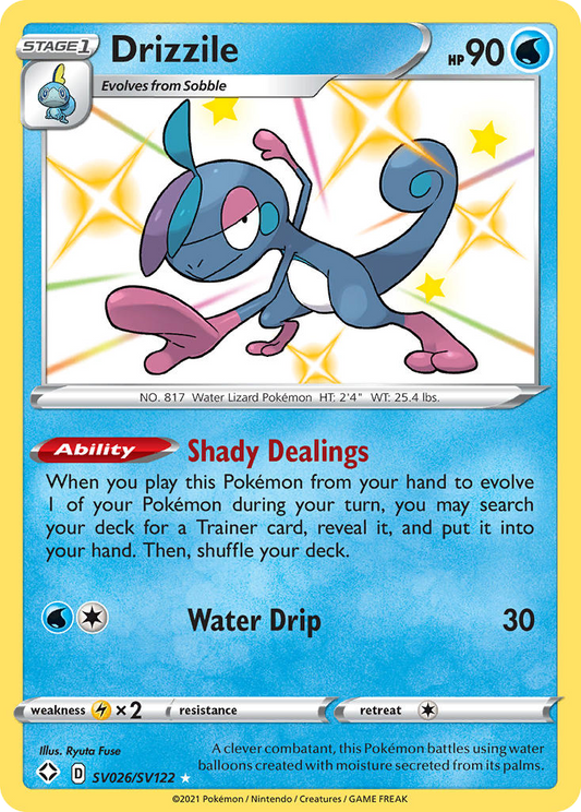 Drizzile SV026/122 Rare Shiny | Shining Fates Shiny Vault | Pokemon Card