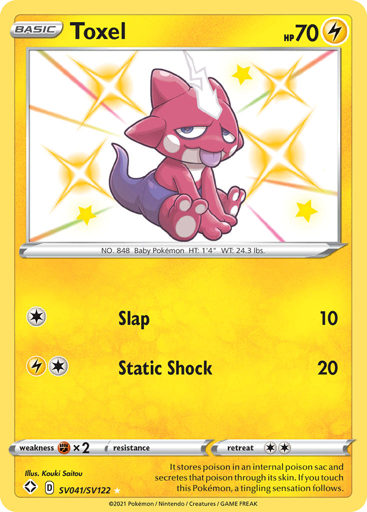 Toxel SV041/122 Rare Shiny | Shining Fates Shiny Vault | Pokemon Card