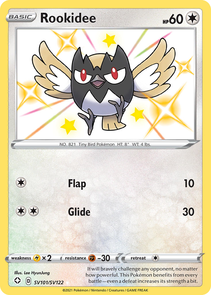 Rookidee SV101/122 Rare Shiny | Shining Fates Shiny Vault | Pokemon Card