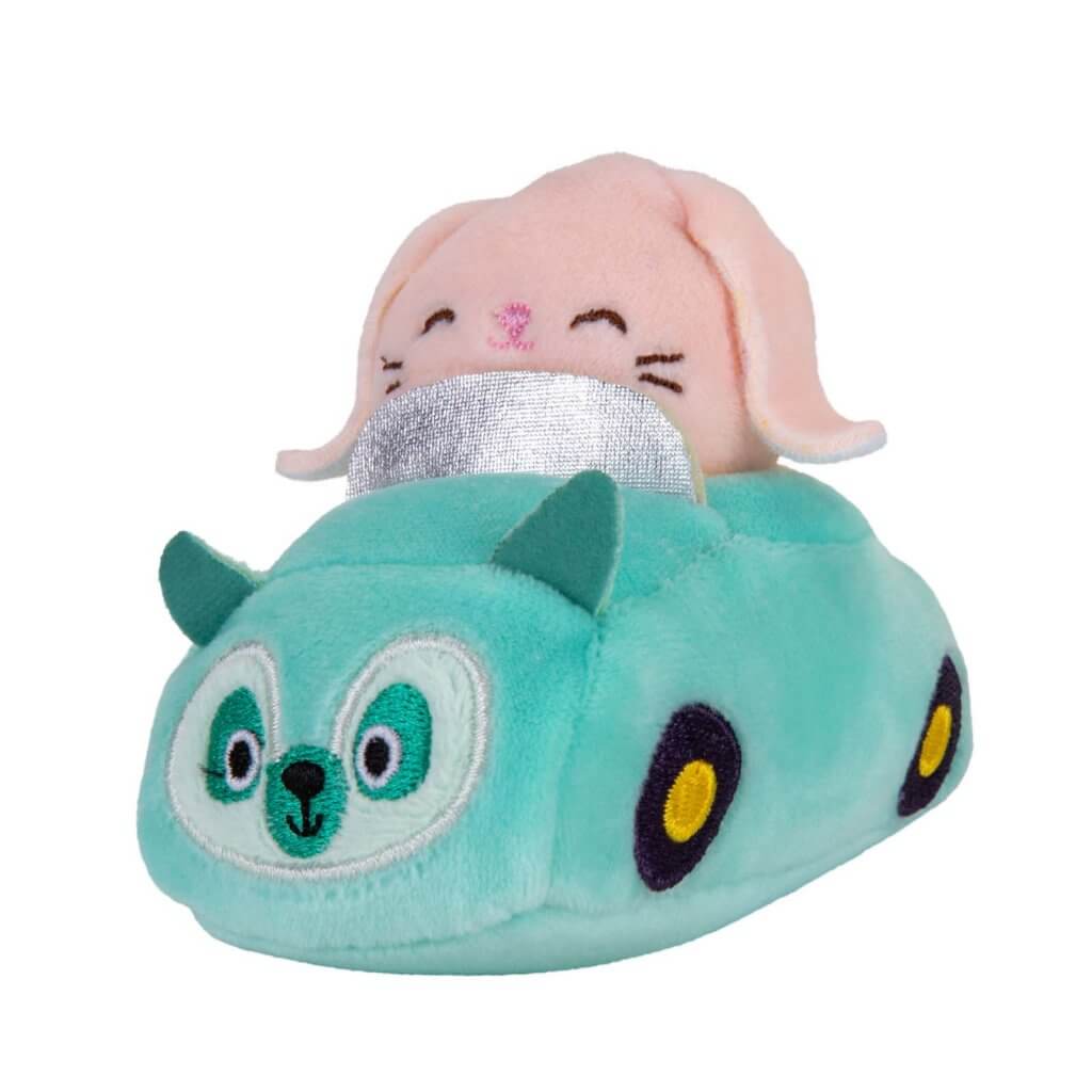 Bop the Bunny in Car ~ Mini Squishmallow in VEHICLE Squishville Plush ~ IN STOCK