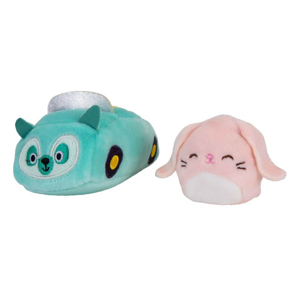Bop the Bunny in Car ~ Mini Squishmallow in VEHICLE Squishville Plush ~ IN STOCK