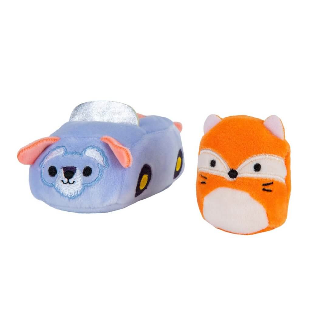 James the Fox in Car ~ Mini Squishmallow in VEHICLE Squishville Plush ~ IN STOCK