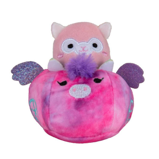 Mauve the Llama in Carriage ~ Mini Squishmallow in VEHICLE Squishville Plush ~ I