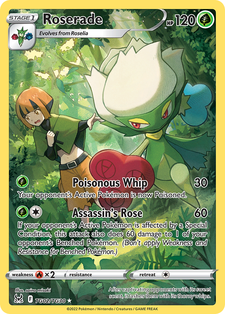 Buy Roserade TG02/30 Trainer Gallery Rare Holo