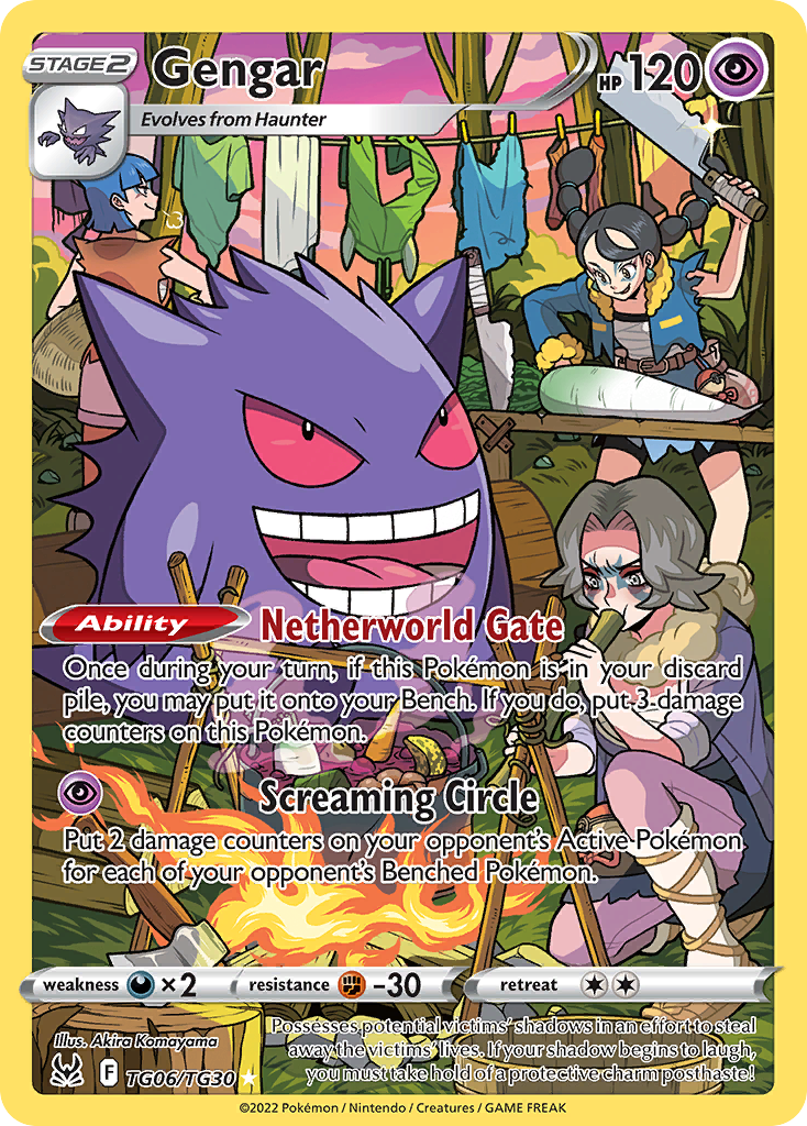 Gengar TG06/30 Trainer Gallery Rare Holo | Lost Origin Trainer Gallery | Pokemon Card