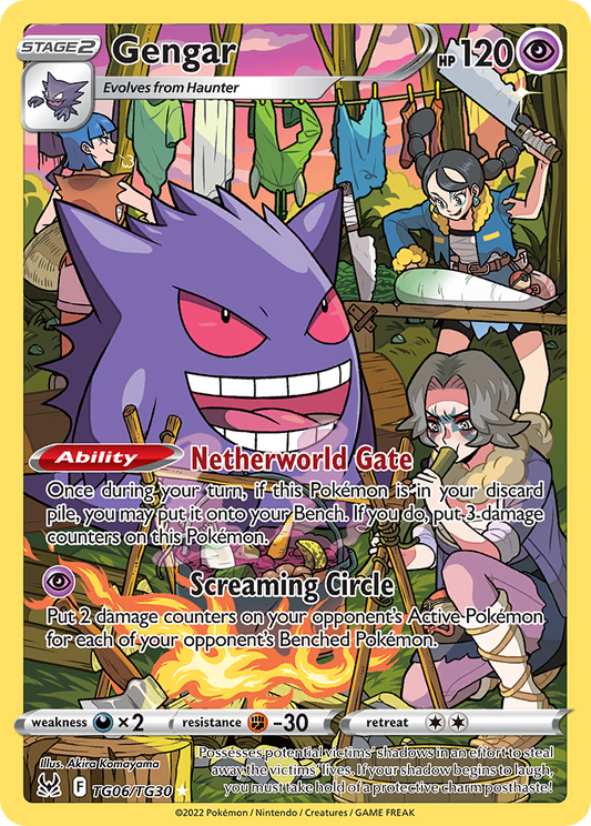 Gengar TG06/30 Trainer Gallery Rare Holo | Lost Origin Trainer Gallery | Pokemon Card