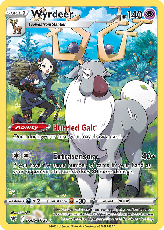 Wyrdeer TG06/30 Trainer Gallery Rare Holo | Astral Radiance Trainer Gallery | Pokemon Card