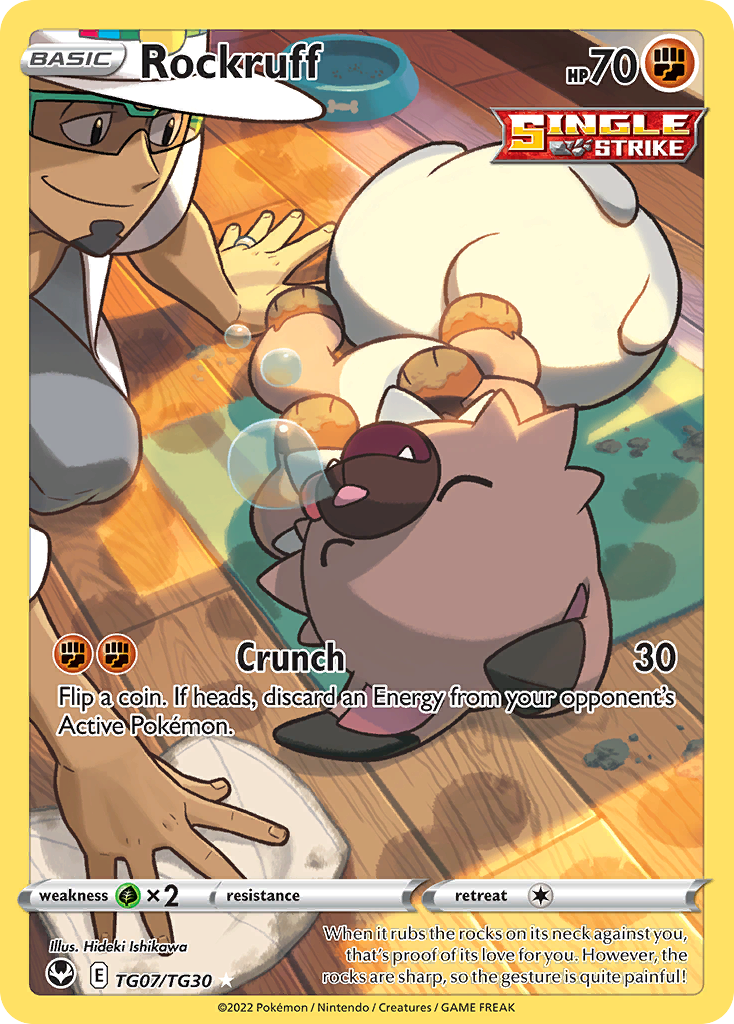 Rockruff TG07/30 Trainer Gallery Rare Holo | Silver Tempest Trainer Gallery | Pokemon Card