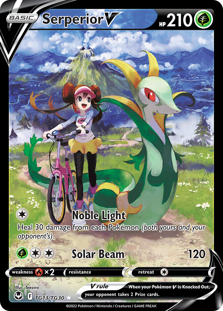 Serperior V TG13/30 Rare Holo V | Silver Tempest Trainer Gallery | Pokemon Card