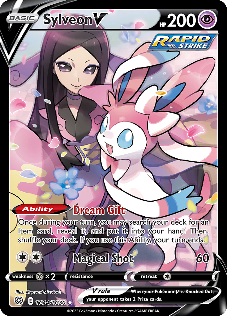 Sylveon V TG14/30 Rare Holo V | Brilliant Stars Trainer Gallery | Pokemon Card