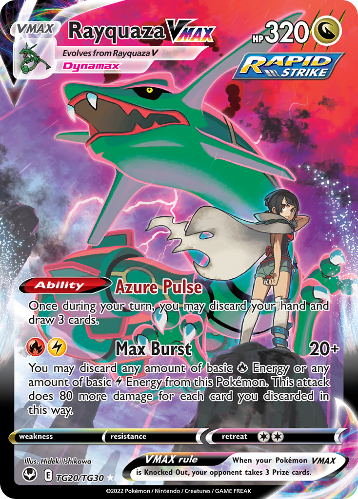 Rayquaza VMAX TG20/30 Rare Holo VMAX | Silver Tempest Trainer Gallery | Pokemon Card