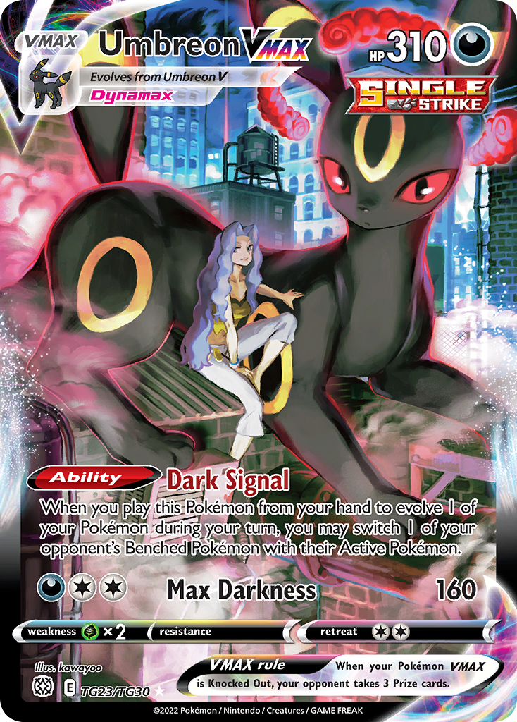Umbreon VMAX TG23/30 Rare Holo VMAX | Brilliant Stars Trainer Gallery | Pokemon Card