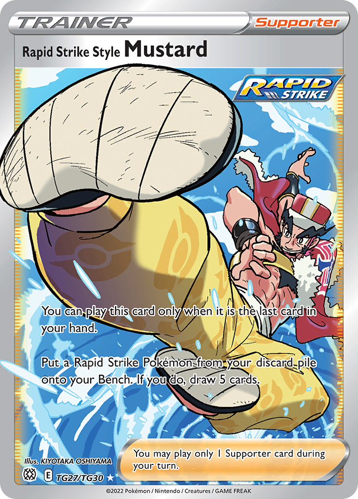 are rapid strike pokemon cards rare Buy Rapid Strike Style Mustard TG27/30 Rare Ultra