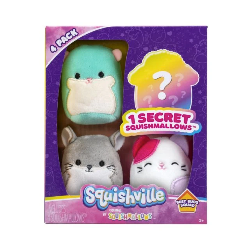 Best Buds Squad ~ 4 Pack 2" Squishville Plush