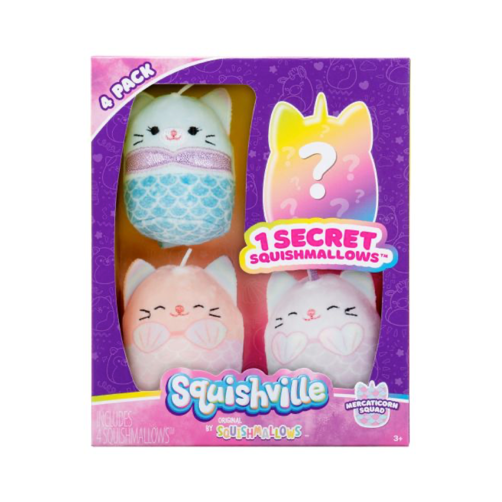 Mercaticorn Squad ~ 4 Pack 2" Squishville Plush ~ In Stock!