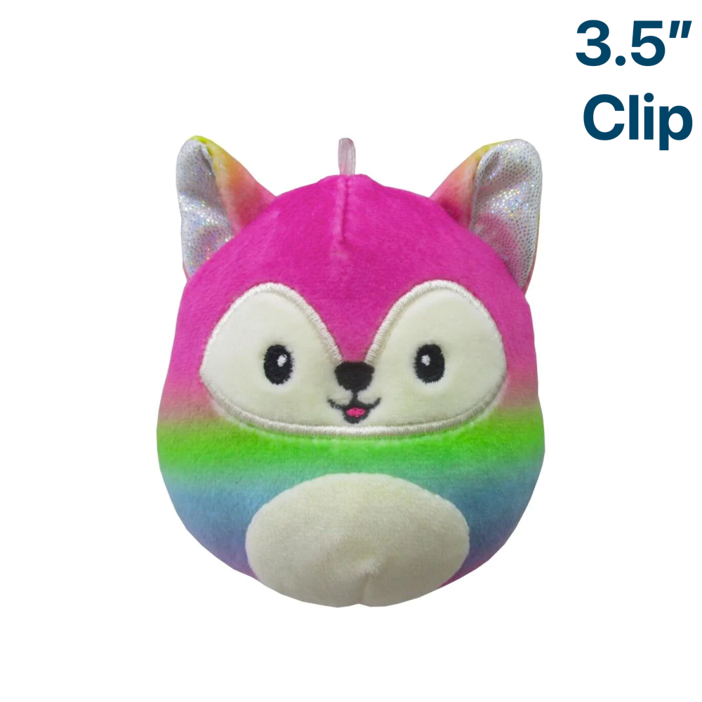 Xenia the Fox ~ 3.5" inch Clip On Squishmallow ~ Colourful Crew Squad