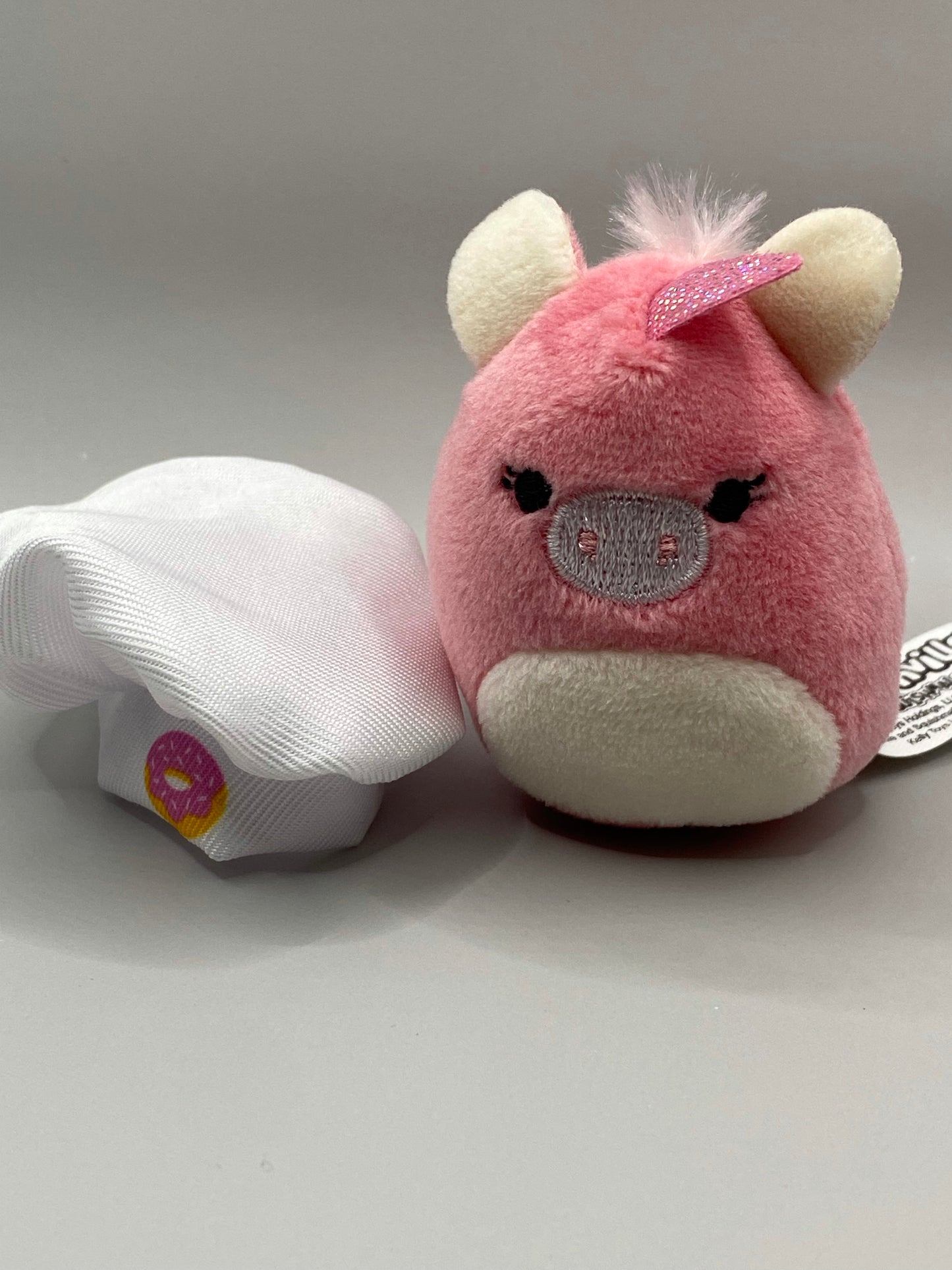 Pink Unicorn with Donut Chef Hat ~ 2" Individual Squishville by Squishmallows